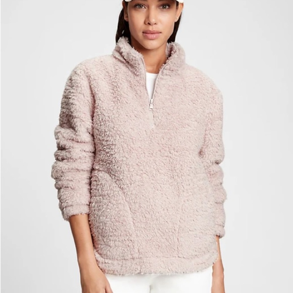 Women's GAP Cozy Sherpa Jacket - Pink